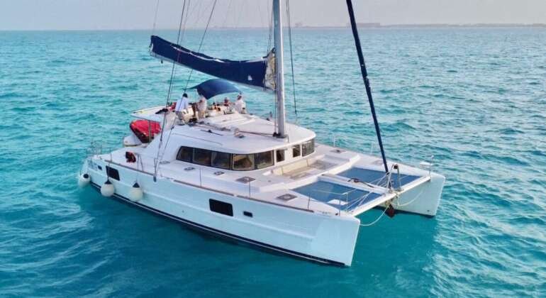 Cancun 44ft Private Catamaran Rental to Isla Mujeres