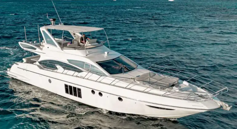 Cancun 64ft Azimut Yacht Charter Luxury Private