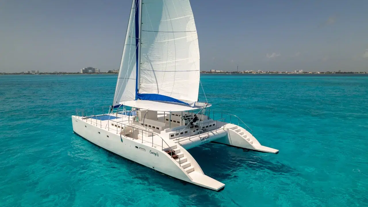 69FT Catamaran Cancun Private Luxury Charter