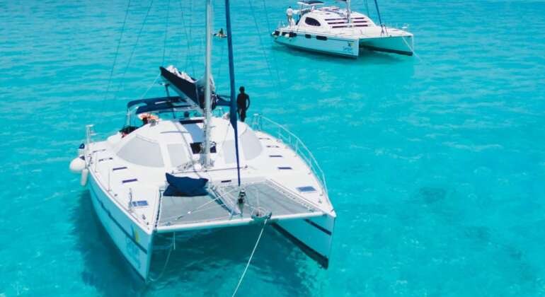 Cancun Private Catamaran Rental 42ft to Isla Mujeres