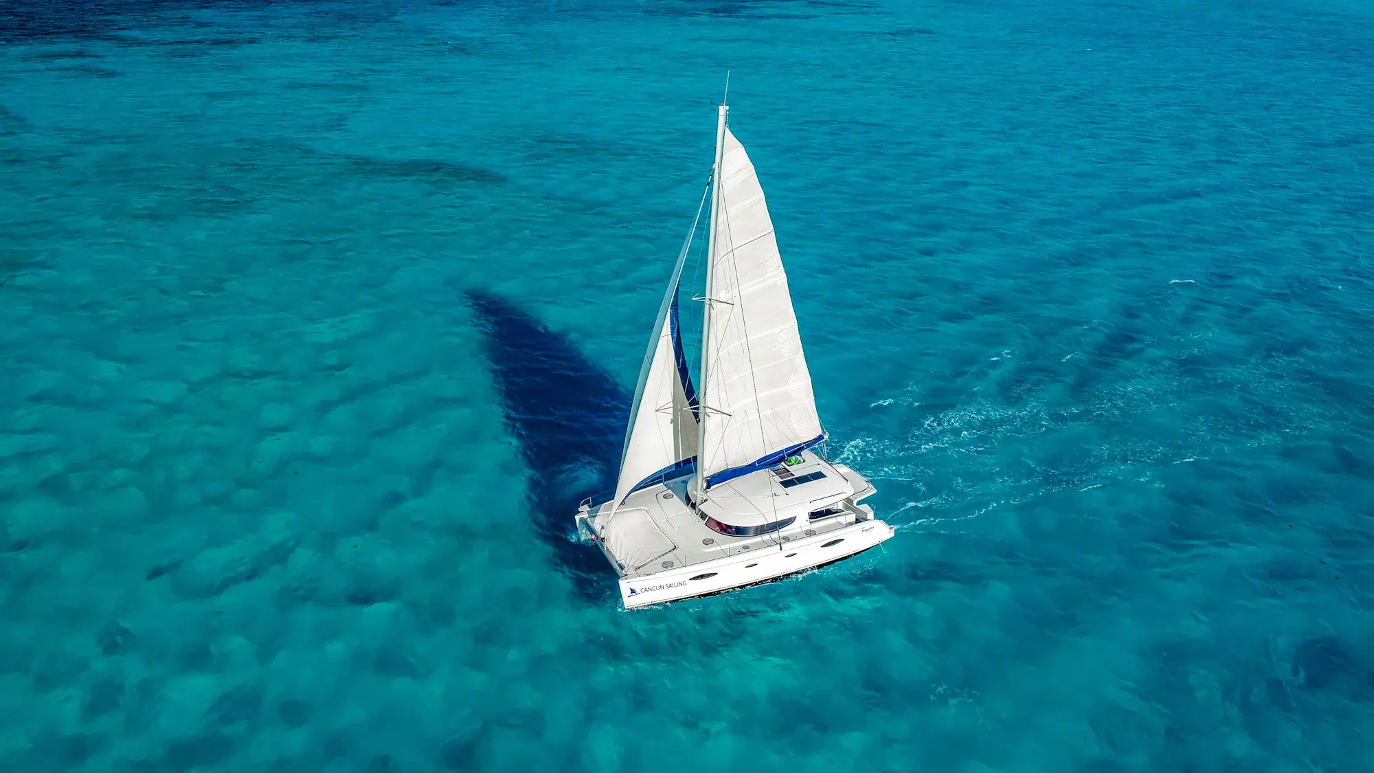 50FT Catamaran Cancun Private Sailing Charter