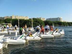 boat-rental-aquafun-marina-cancun Boat rental in Aquafun Marina Cancun with private yacht cruising in the lagoon